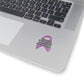 Strong Survivor Warrior Resilient Purple Ribbon Kiss-Cut Stickers