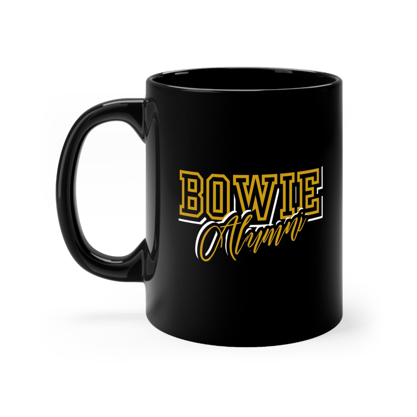 Bowie Alumni Black Mug 11oz