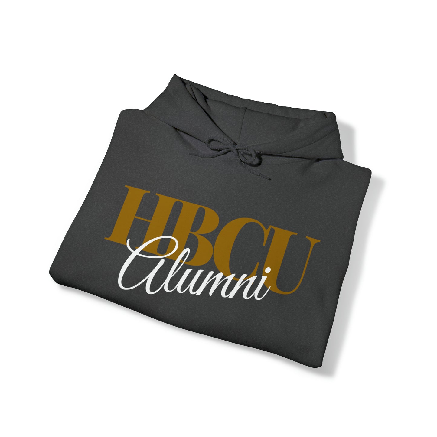 HBCU Alumni (Gold/White) Unisex Heavy Blend™ Hooded Sweatshirt