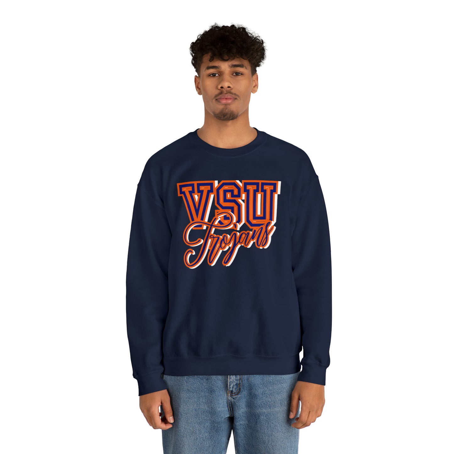 Virginia State University Trojans Unisex Heavy Blend™ Crewneck Sweatshirt
