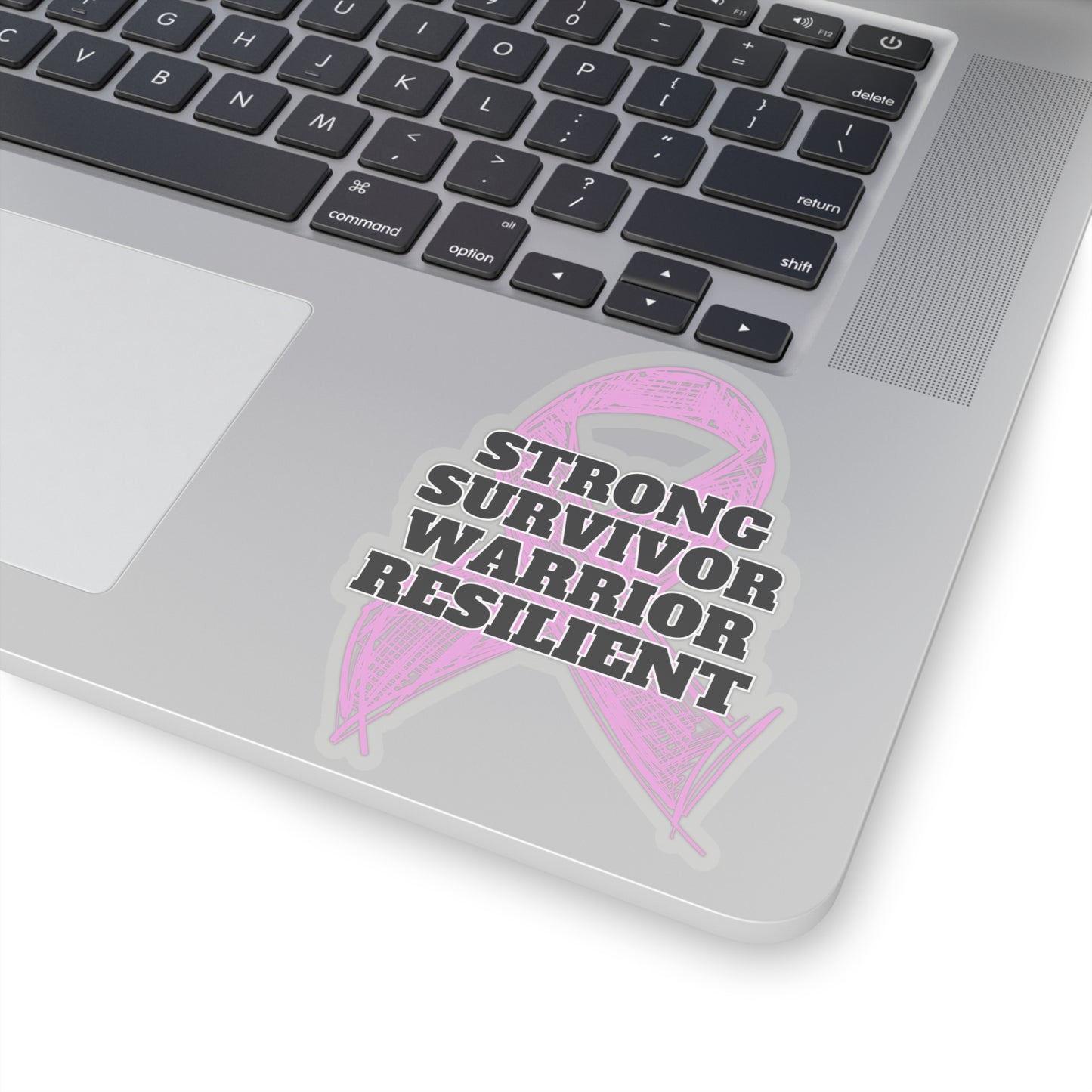 Strong Survivor Warrior Resilient Pink Ribbon Kiss-Cut Stickers