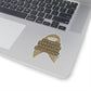 Strong Survivor Warrior Resilient Gold Ribbon Kiss-Cut Stickers