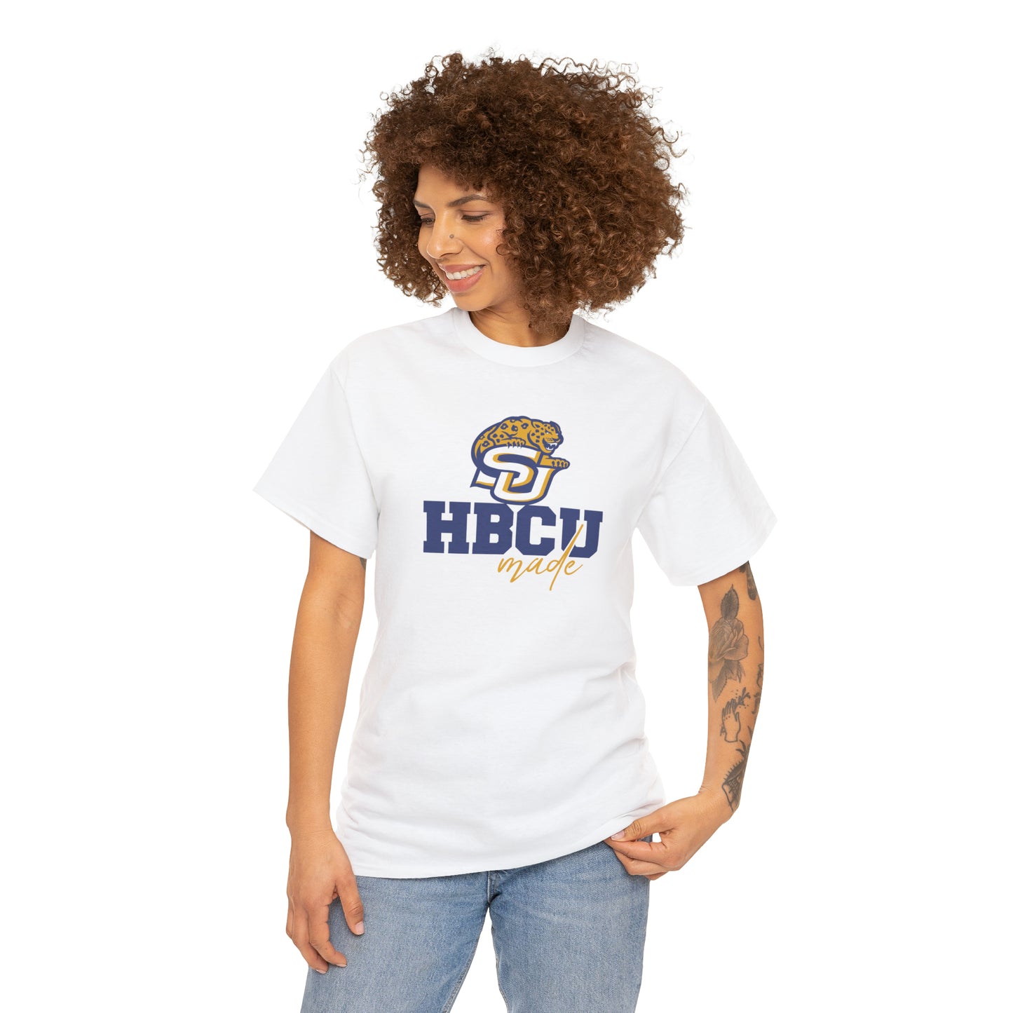 HBCU Made Southern University (SU) Unisex Heavy Cotton Tee