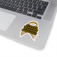 Strong Survivor Warrior Resilient Gold Ribbon Kiss-Cut Stickers