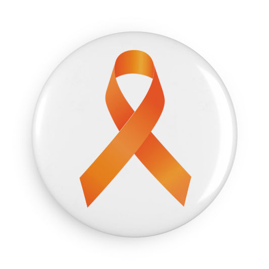 Orange Ribbon Awareness Magnet, Round (1 & 10 pcs)