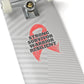 Strong Survivor Warrior Resilient Red Ribbon Kiss-Cut Stickers