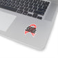 Strong Survivor Warrior Resilient Red Ribbon Kiss-Cut Stickers
