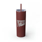 VUU Alumni Skinny Tumbler with Straw, 20oz