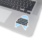 Strong Survivor Warrior Resilient Light Blue Ribbon Kiss-Cut Stickers