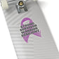 Strong Survivor Warrior Resilient Purple Ribbon Kiss-Cut Stickers