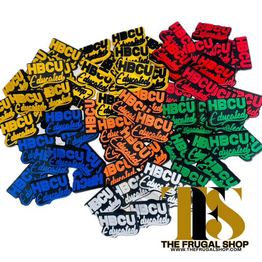 HBCU Educated Shoe Charms — pop your school pride in bold color