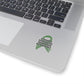 Strong Survivor Warrior Resilient Green Ribbon Kiss-Cut Stickers