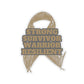 Strong Survivor Warrior Resilient Gold Ribbon Kiss-Cut Stickers