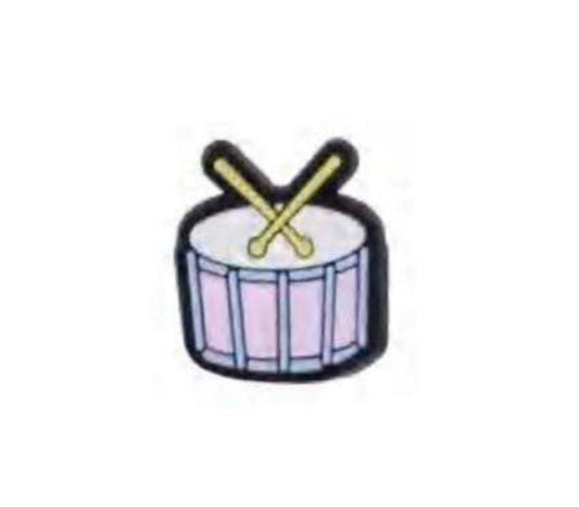 Instrument Drum Shoe Charm