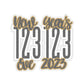 New Year’s Eve 123123 Kiss-Cut Stickers