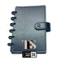 Black Leather Discbound Accessory Organizer