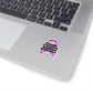 Strong Survivor Warrior Resilient Purple Ribbon Kiss-Cut Stickers