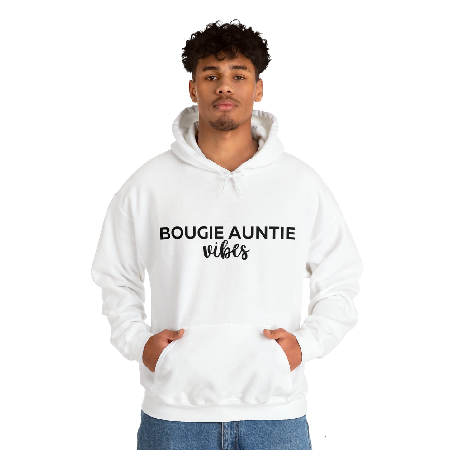 Bougie Auntie Vibes Unisex Heavy Blend™ Hooded Sweatshirt