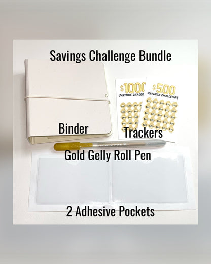 $500 - $1000 Cash Savings Challenge Binder