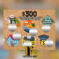 Vision Board Cash Savings Scratch Off Cards - $200-$300