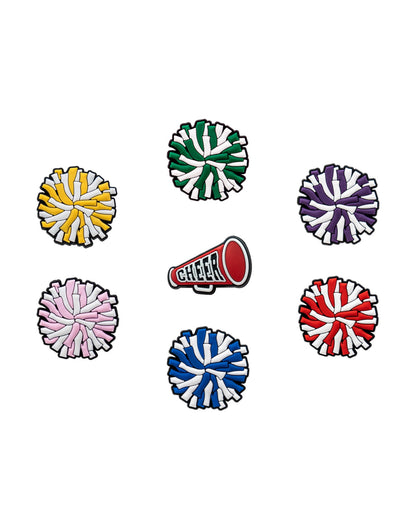 Cheer Pom Poms Shoe Charm