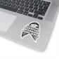 Strong Survivor Warrior Resilient Black Ribbon Kiss-Cut Stickers