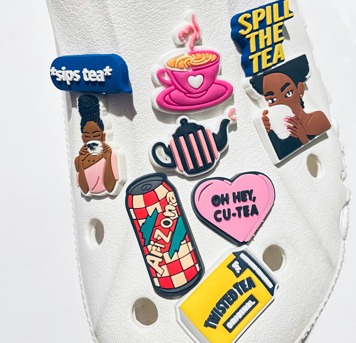 Tea Lovers Beverage Shoe Charms