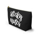 Sticky Notes Accessory Pouch w T-bottom