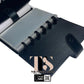 Black Leather Discbound Accessory Organizer