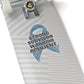 Strong Survivor Warrior Resilient Teal Ribbon Kiss-Cut Stickers