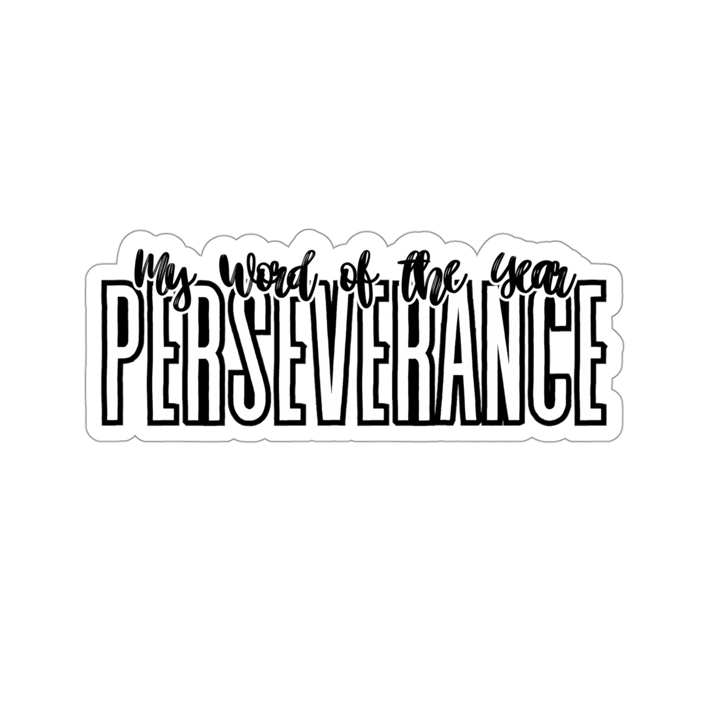 My Word of the Year Perseverance Kiss-Cut Stickers