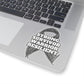 Strong Survivor Warrior Resilient Black Ribbon Kiss-Cut Stickers