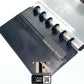 Black Leather Discbound Accessory Organizer