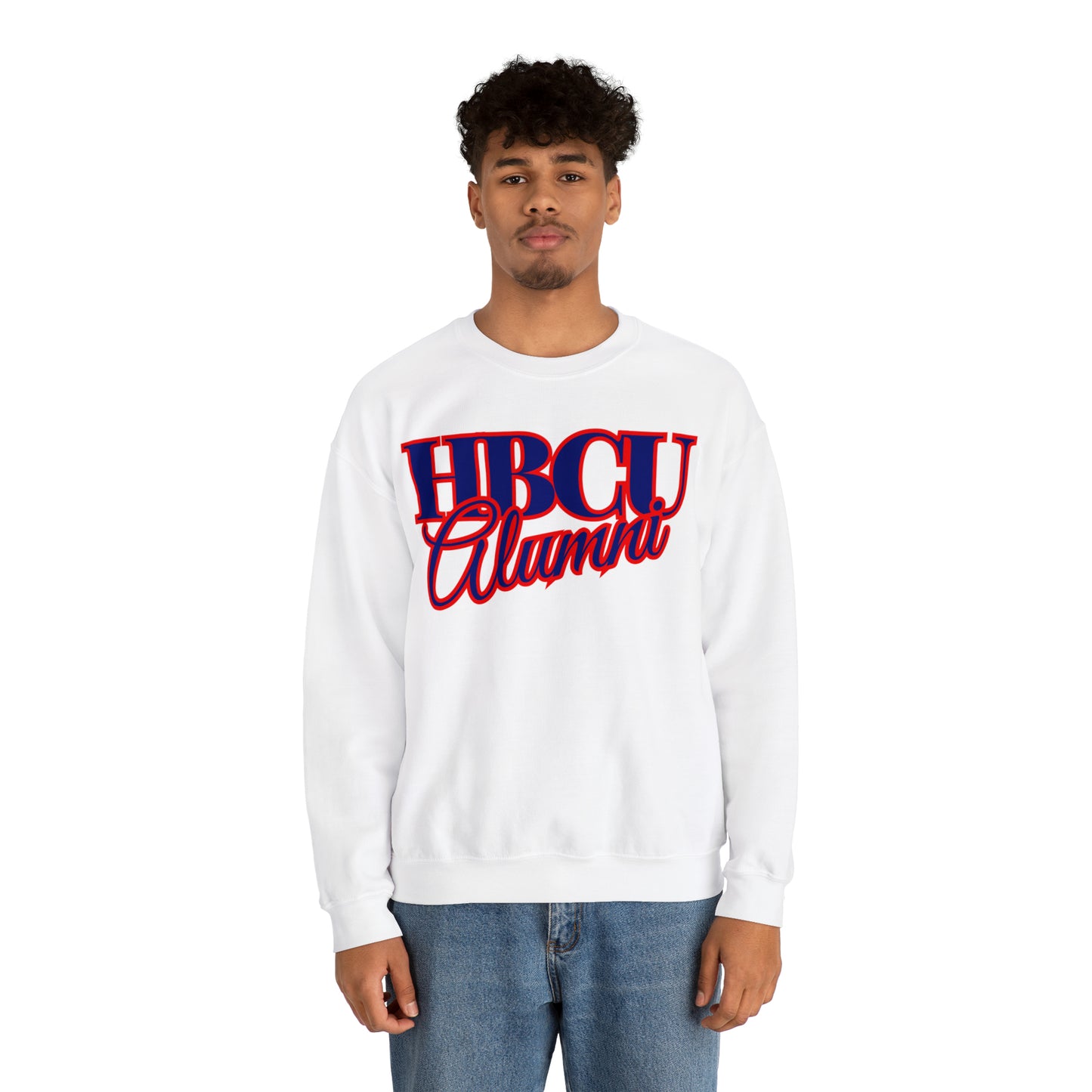 HBCU Alumni (Red/Blue) Unisex Heavy Blend™ Crewneck Sweatshirt