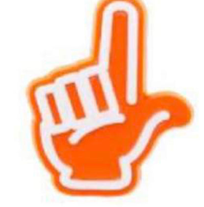 Number 1 Finger Hashtag Shoe Charm