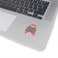 Strong Survivor Warrior Resilient Red Ribbon Kiss-Cut Stickers