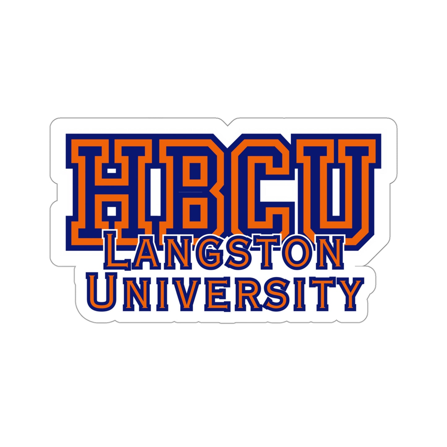 HBCU Langston University Kiss-Cut Stickers