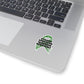 Strong Survivor Warrior Resilient Green Ribbon Kiss-Cut Stickers