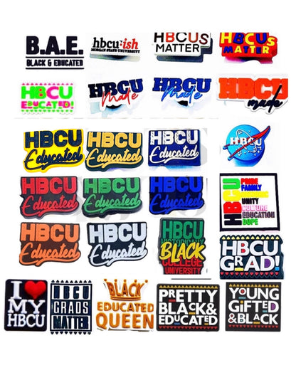 HBCU Educated, Made, Matters, Pride Shoe Charm