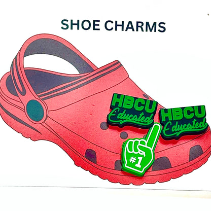 Number 1 Finger Hashtag Shoe Charm