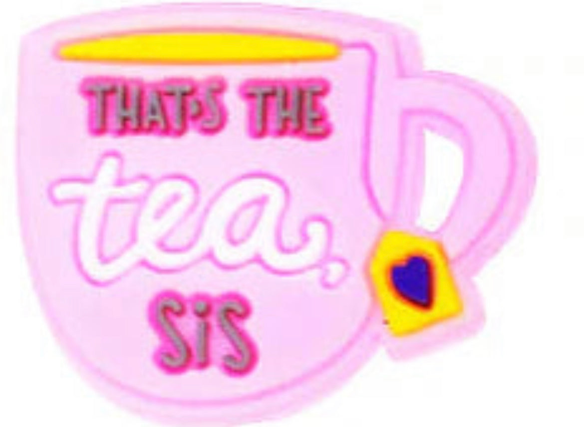 Tea Lovers Beverage Shoe Charms lp