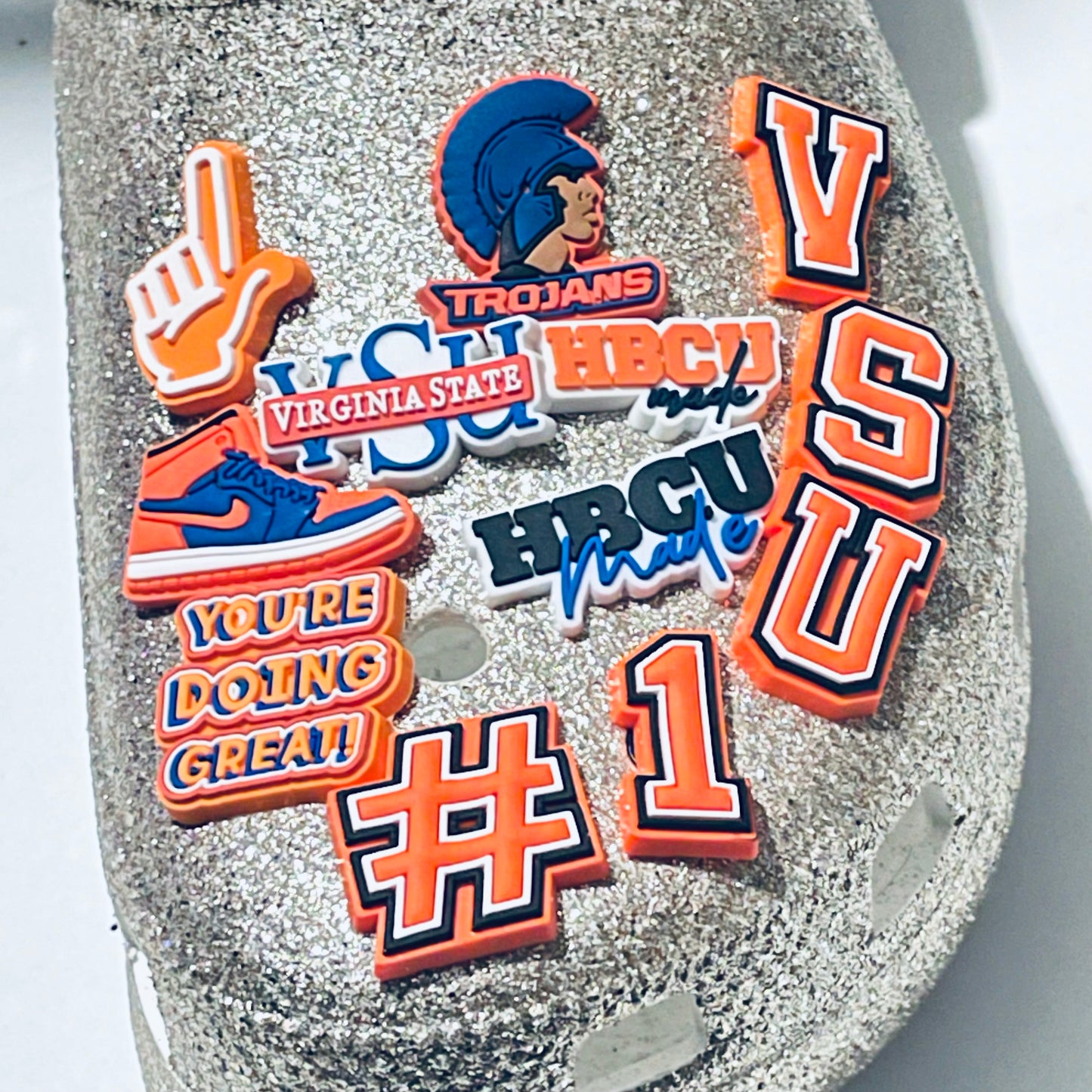 HBCU Shoe Charms - Virginia State University VSU Trojans