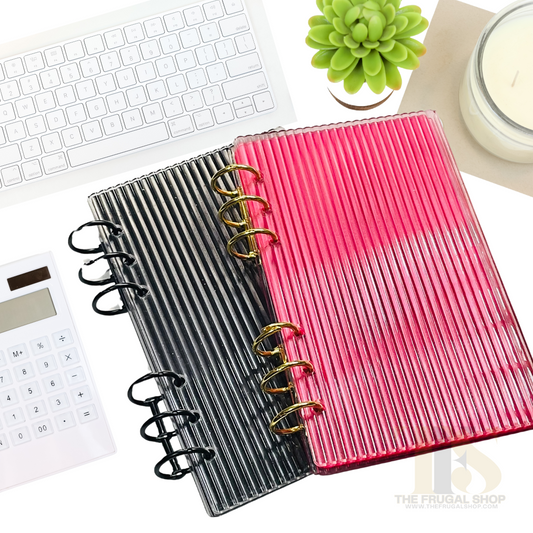 Acrylic Vertical Line Cash Envelope System with Printable Savings Challenge Bundle