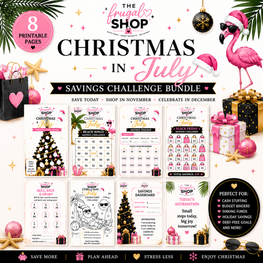 Christmas in July Savings Challenge Printable Bundle