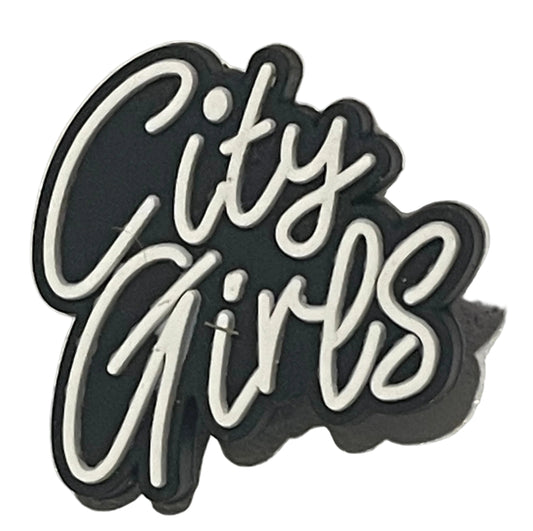  'City Girls' text on a textured surface