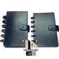 Black Leather Discbound Accessory Organizer