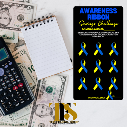 60 Awareness Ribbon Savings Challenges Printable | Achieve Financial Goals