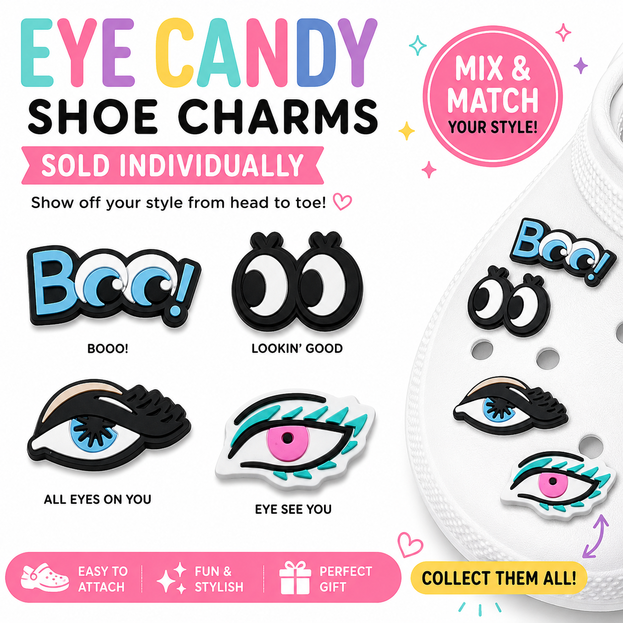Eye Candy Shoe Charm