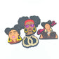 Bamboo Hoop Earrings Melanin Queens Shoe Charm