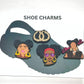 Bamboo Hoop Earrings Melanin Queens Shoe Charm